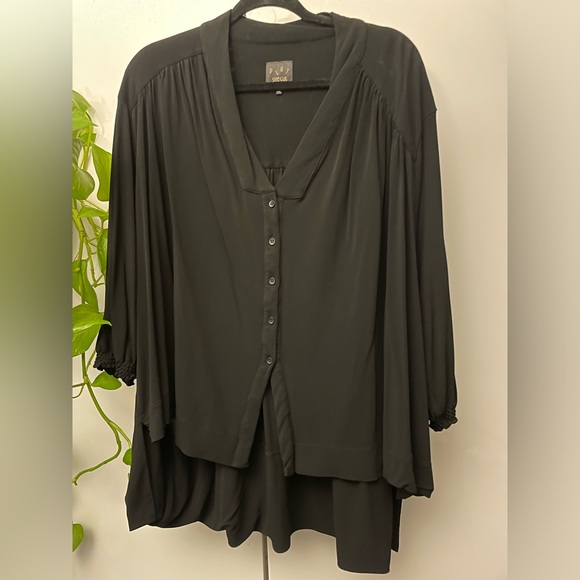 PLAY SHEGUL oversized loose fit black blouse
One size - Picture 2 of 7